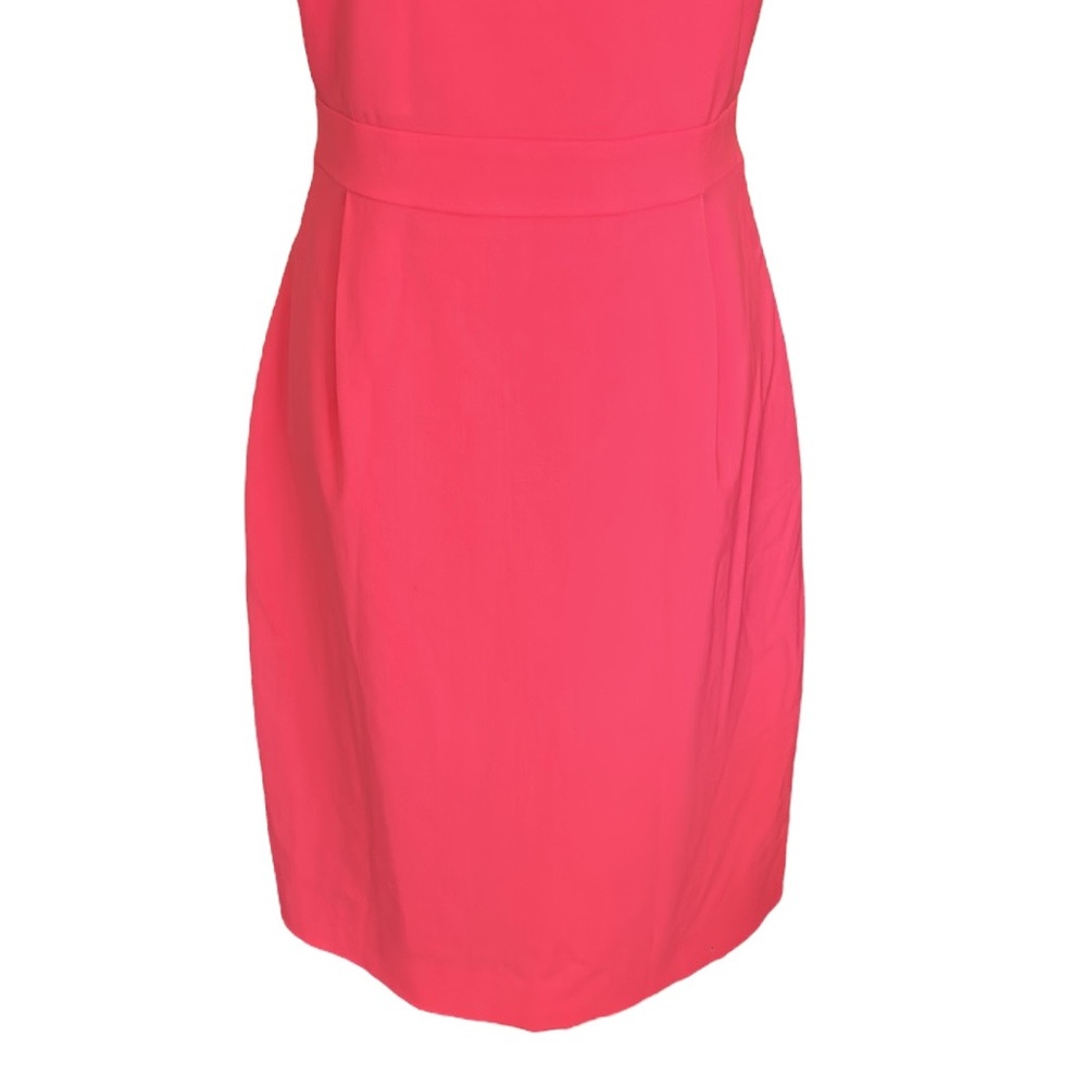 J. Crew Pink Origami Bow Detail Sleeveless Sheath Dress - 12 - Picture 7 of 15